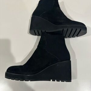 Eileen Fisher Adele Black Wedge Booties